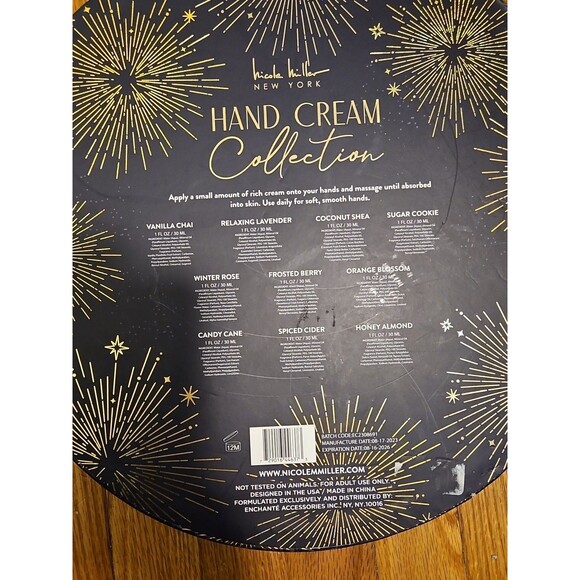 New In Sealed Box Nicole Miller New York Holiday Hand Cream Collection 10 Scents - Picture 8 of 12